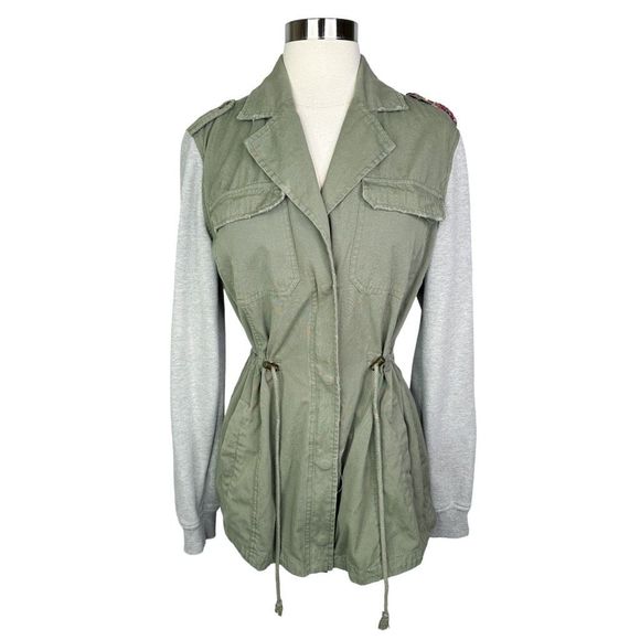 Billabong Designer’s Closet Fall Dayz Military Jacket - Size Large - Picture 2 of 7